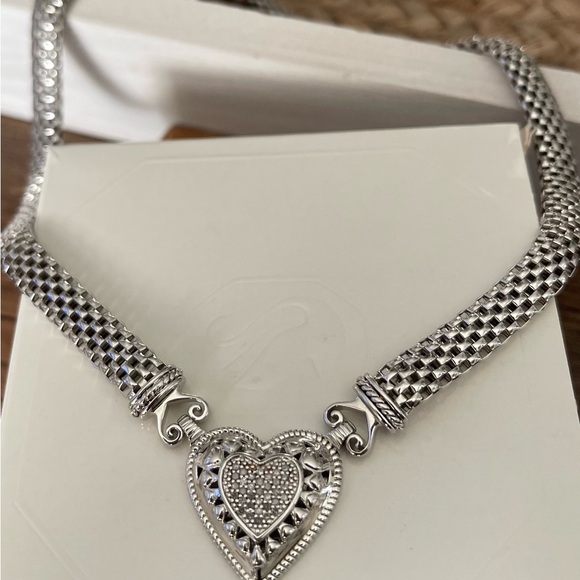 Diamonds Necklace in sterling silver - Picture 9 of 13